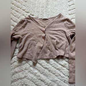 Zara Cropped Cardigan Set